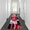 Flash Furniture Red 3' x 10' Geometric Abstract Area Rug KP-RG953-310-RD-GG - alternate 1